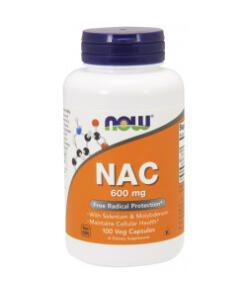 NAC avec Sélénium et Molybdène, 600mg - 100 vcaps