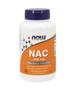 NAC avec Sélénium et Molybdène, 600mg - 100 vcaps