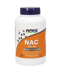 NAC avec Sélénium et Molybdène, 600mg - 250 vcaps