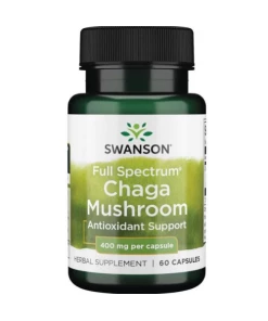 Champignon Chaga à spectre complet, 400mg - 60 gélules