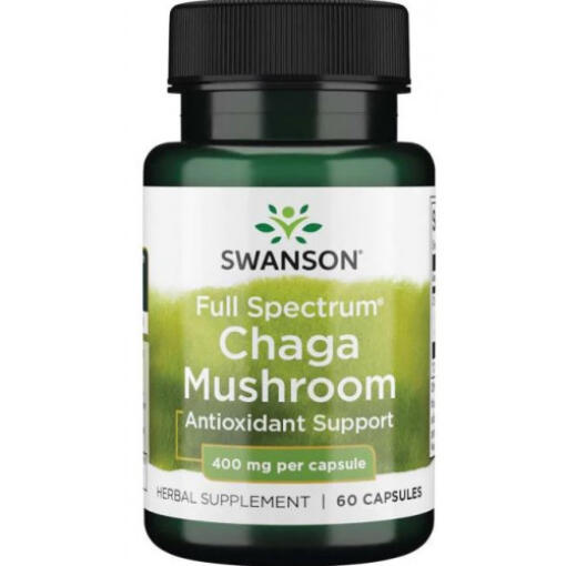 Champignon Chaga à spectre complet, 400mg - 60 gélules
