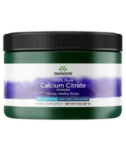 Citrate de calcium en poudre, 100% Pur et sans produits laitiers - 227g