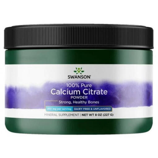 Citrate de calcium en poudre, 100% Pur et sans produits laitiers - 227g