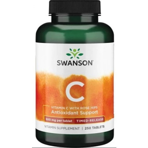Vitamine C avec cynorhodon - Libération retardée, 500mg - 250 comprimés