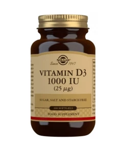 Vitamine D3, 25mcg - 100 softgels