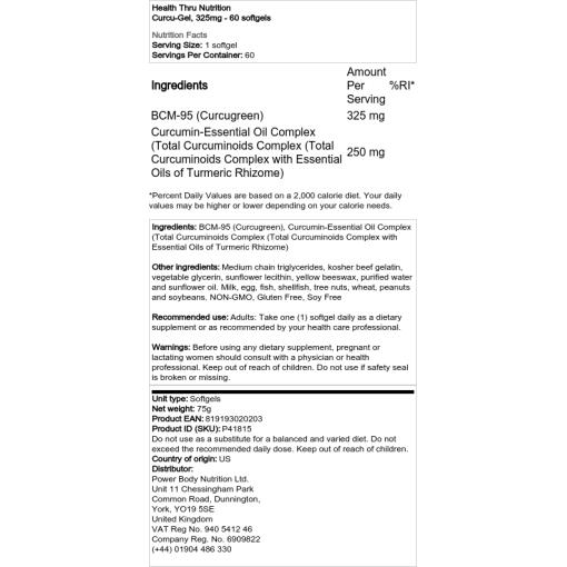 325mg - 60 softgels