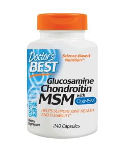 Doctor's Best - Glucosamine Chondroitin MSM with OptiMSM - 240 caps