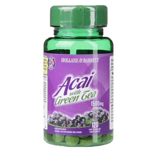 Holland & Barrett - Acai with Green Tea 120 tablets
