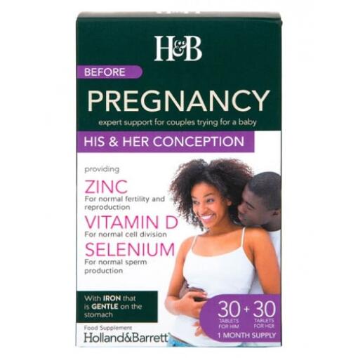 Holland & Barrett - Conception His & Her 30+30 tablets