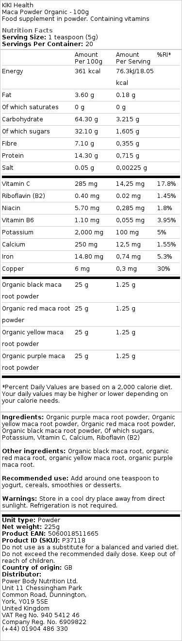 Poudre de maca biologique - 100g – Image 2