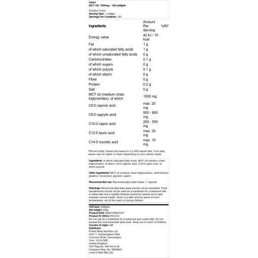 1000mg - 60 softgels