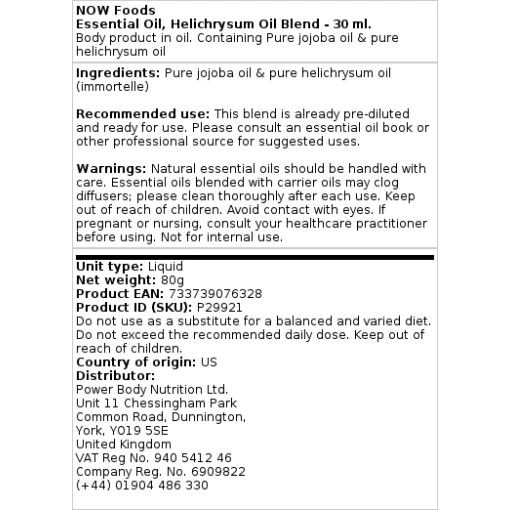 Helichrysum Oil Blend - 30 ml.