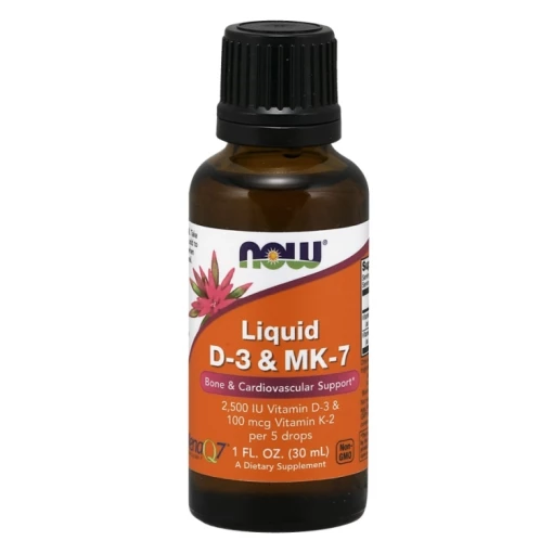 NOW Foods - Liquid D-3 & MK-7 30 ml.