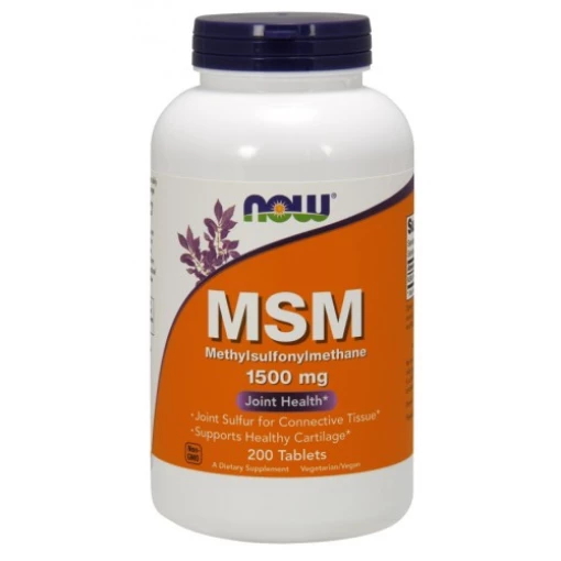 NOW Foods - MSM Methylsulphonylmethane 1500mg - 200 tablets