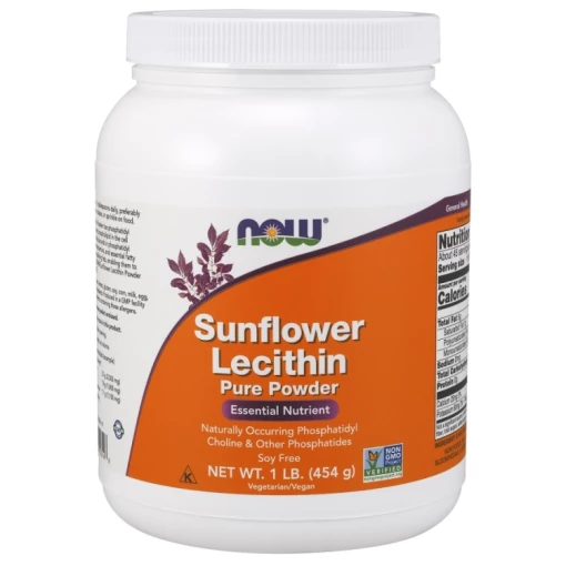 NOW Foods - Sunflower Lecithin Pure Powder - 454 grams