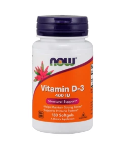 NOW Foods - Vitamin D-3 400 IU - 180 softgels