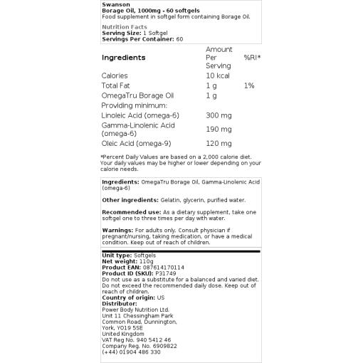 1000mg - 60 softgels