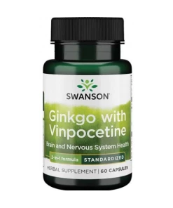 Swanson - Ginkgo with Vinpocetine Standardized - 60 caps
