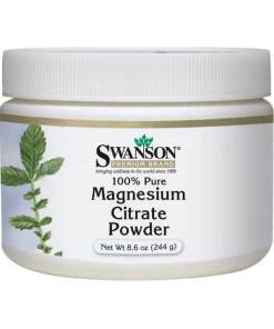 Swanson - Magnesium Citrate 100% Pure Powder - 244 grams