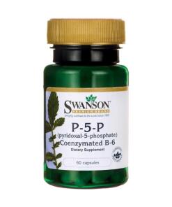 Swanson - P-5-P (Pyridoxal-5-Phosphate) Coenzymated Vitamin B-6 20mg - 60 caps