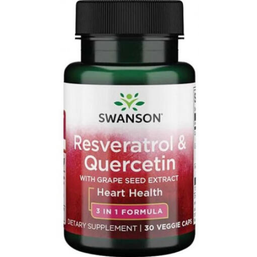 Swanson - Resveratrol & Quercetin - 30 vcaps