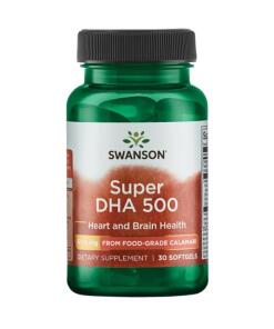 Swanson - Super DHA 500 from Food-Grade Calamari - 30 softgels