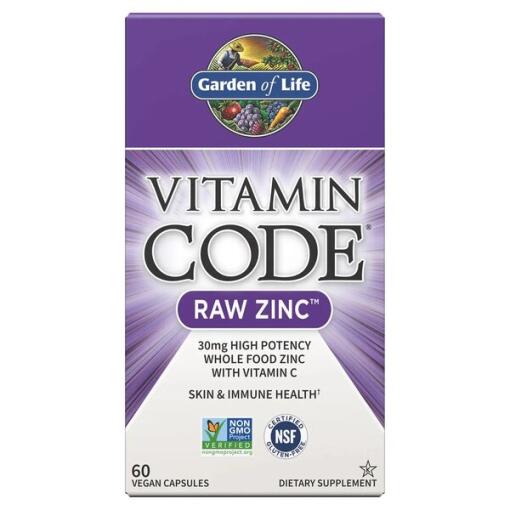 Vitamin Code Raw Zinc - 60 vegan caps