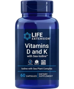 Vitamins D and K with Sea-Iodine - 60 caps
