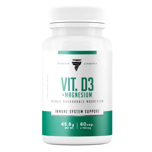 Vitamin D3 + Magnesium - 60 caps