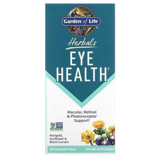 Garden of Life - Herbals Eye Health - 30 vegan softgels