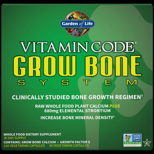 Garden of Life - Vitamin Code Vækstsystem for Knogler - 30 dages forsyning