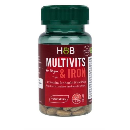 Holland & Barrett - Multivits & Iron - 60 tablets (EAN 5059604689468)