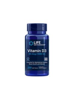 Life Extension - Life Extension - Vitamin D3 25 mcg (1000 IU) (250 Softgels)