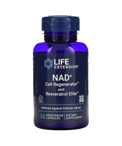 Life Extension - NAD+ Celle Regenerator & Resveratrol Elite - 30 vcaps