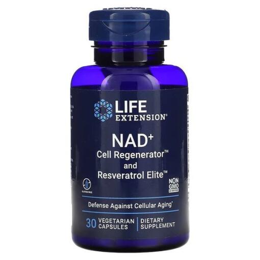 Life Extension - NAD+ Celle Regenerator & Resveratrol Elite - 30 vcaps