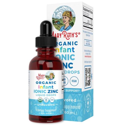 MaryRuth Organics - Økologiske Ioniske Zink Dråber til Spædbørn - 60 ml