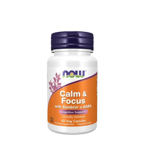 NOW - Now Foods - Calm & Focus with Zembrin® & GABA (60 Veg Capsules)