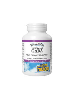 Natural Factors - Natural Factors 100% Natural GABA 100 mg (60 Chewables