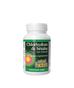 Natural Factors - Natural Factors Betaine Hydrochloride with Fenugreek (90 Capsules)
