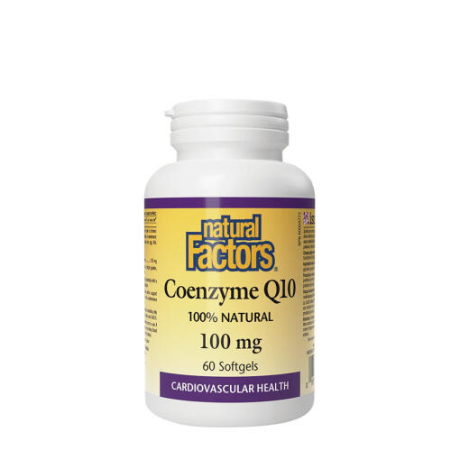 Natural Factors - Natural Factors Coenzyme Q10 100 % Natural 100 mg (60 Softgels)