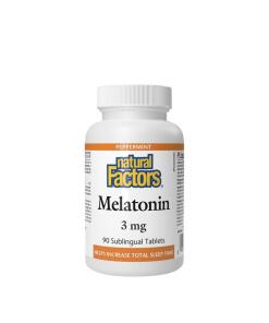 Natural Factors - Natural Factors Melatonin 3 mg (90 Tablets