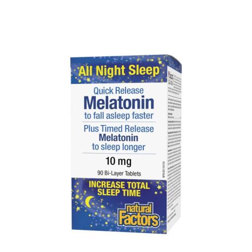 Natural Factors - Natural Factors Melatonin Quick Release Plus Timed Release 10 mg (90 Tablets)