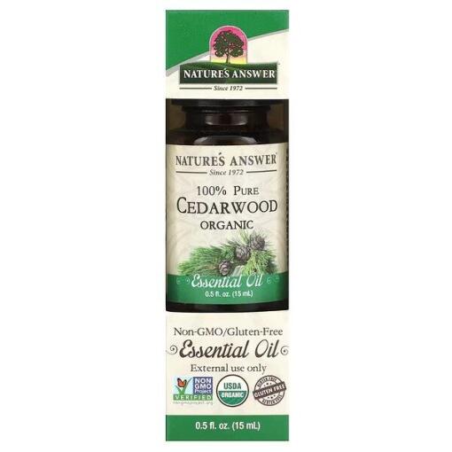 Nature's Answer - 100% Pure Cedarwood Essential Oil - 15 ml.
