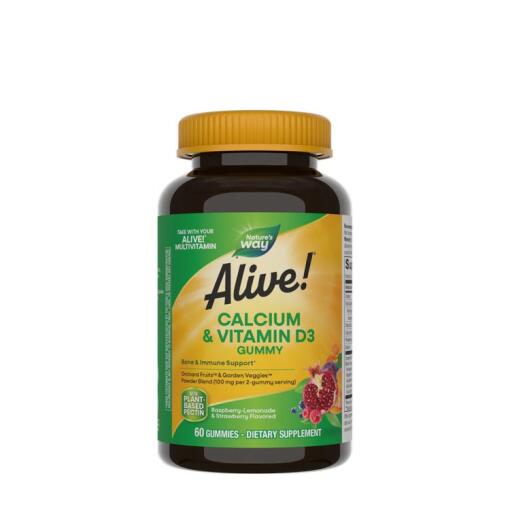 Natures Way - Nature's Way - Alive!® Calcium + D3 Gummies (60 Gummies)