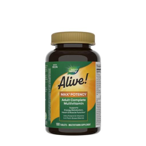 Natures Way - Nature's Way - Alive!® Max3 Potency Multivitamin (180 Tablets)