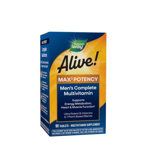 Natures Way - Nature's Way - Alive!® Men’s Max3 Daily Multivitamin (90 Tablets)