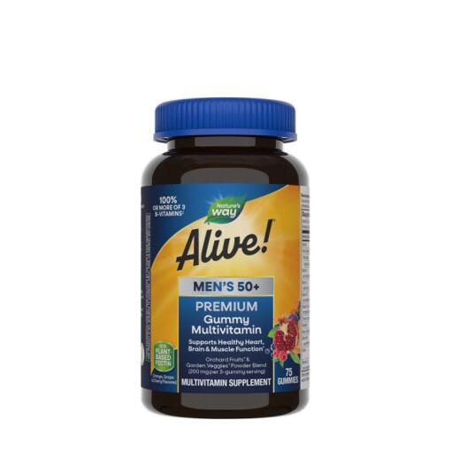 Natures Way - Nature's Way - Alive!® Premium Men’s 50+ Gummy Multivitamin (75 Gummies