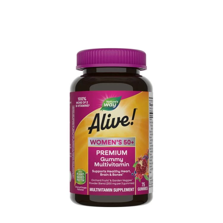 Natures Way - Nature's Way - Alive!® Premium Women’s 50+ Gummy Multivitamin (75 Gummies