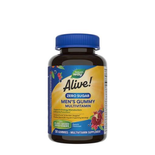 Natures Way - Nature's Way - Alive!® Zero Sugar Men's Gummy Multivitamin (50 Gummies)