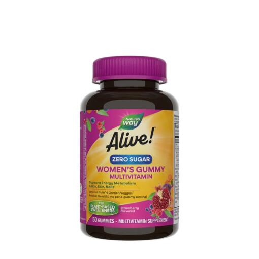 Natures Way - Nature's Way - Alive!® Zero Sugar Women's Gummy Multivitamin (50 Gummies)